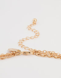 Gold Heart Mixed Layered Necklace - link has visual effect only