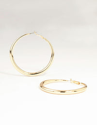 Gold Dome Hoop Earrings - link has visual effect only