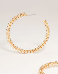 Gold Smooth & Twist Hoop Earrings 3-Pack - link has visual effect only