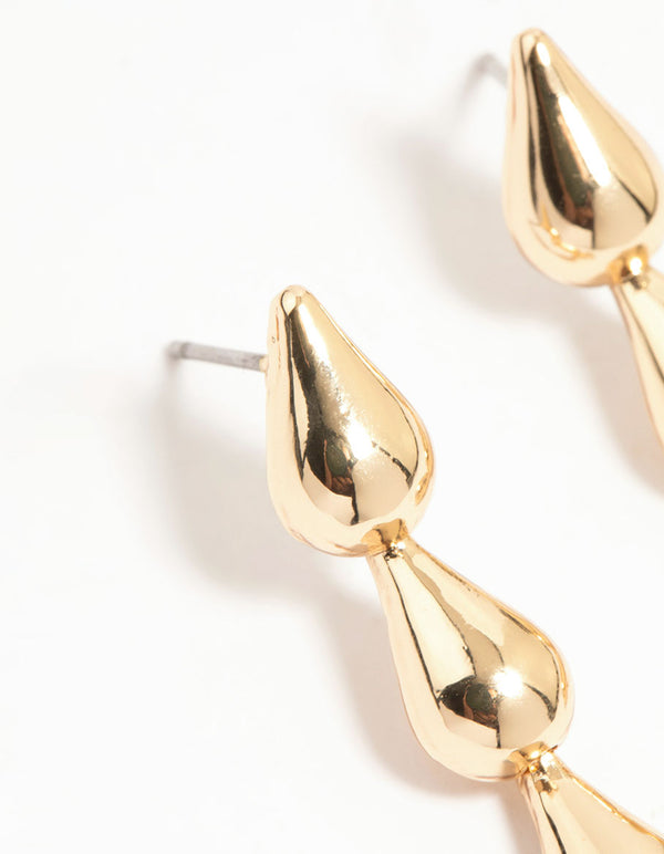 Gold Teardrop Earrings