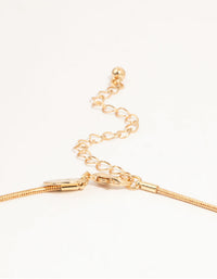 Gold Dainty Bow Necklace & Earrings Set - link has visual effect only