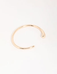 Gold Abstract Thin Wrist Cuff - link has visual effect only