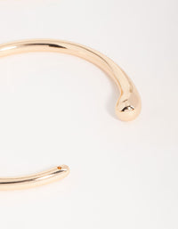 Gold Abstract Thin Wrist Cuff - link has visual effect only