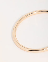 Gold Abstract Thin Wrist Cuff - link has visual effect only