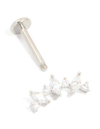 Titanium Diamante Strand Single Flat Back Stud - link has visual effect only