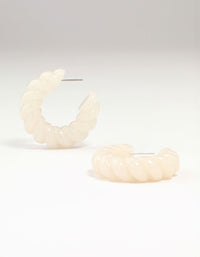 Acrylic Twisted Hoop Earrings - link has visual effect only