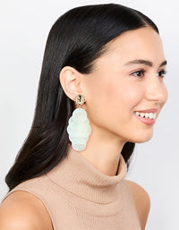 White Genuine Shell Layered Drop Earrings - link has visual effect only