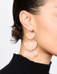 Paper Raffia Wrapped Drop Earrings - link has visual effect only