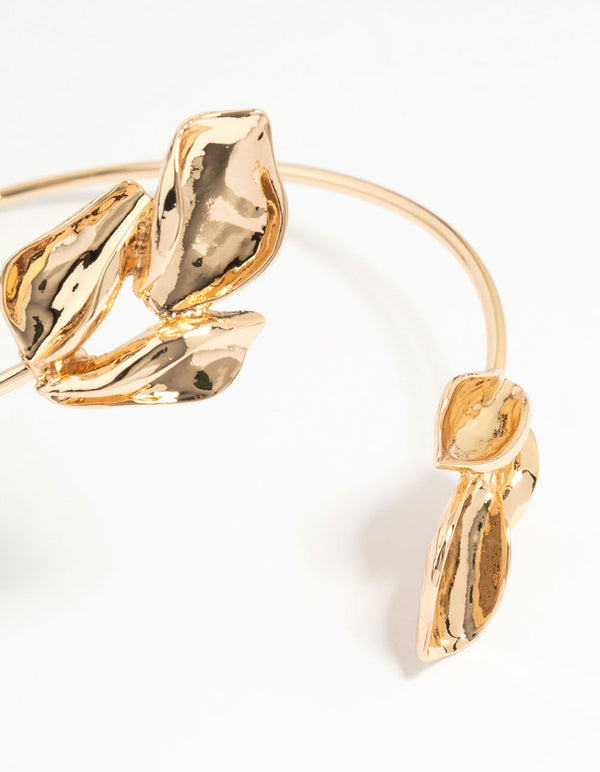 Gold Leaf Wrapped Arm Cuff