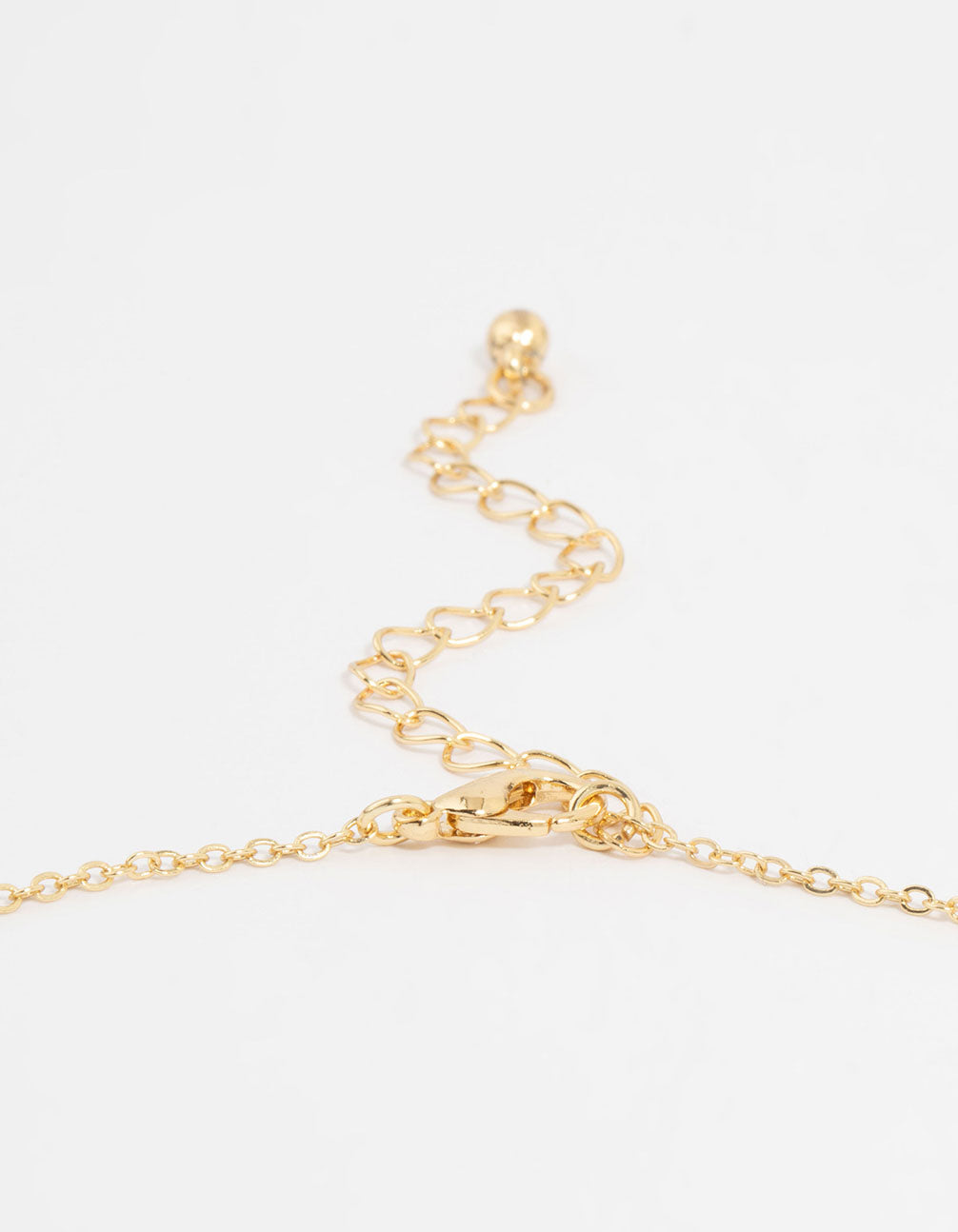 Gold Plated Cubic Zirconia Cross Pendant Necklace