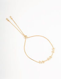 Gold Plated Pearl & Mini Butterfly Bracelet - link has visual effect only