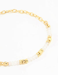 Gold Plated Quartz Mini Bracelet - link has visual effect only