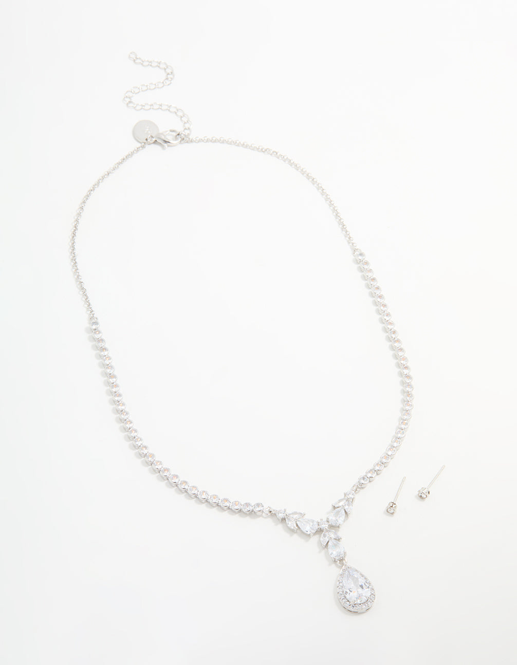 Silver Plated Vine Necklace & Earring Set