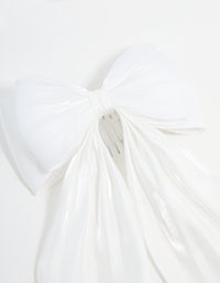 Cream Bow Layered Clip - link has visual effect only