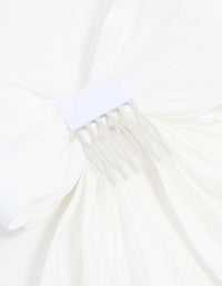 Cream Bow Layered Clip - link has visual effect only