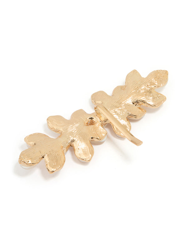 Gold Flower Hair Hook