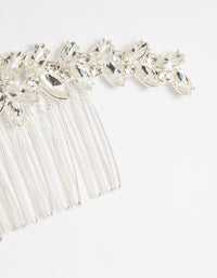 Silver Diamante Large Marquise Hair Comb - link has visual effect only