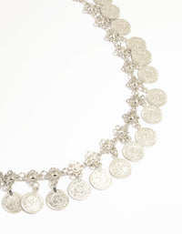 Silver Coin Charm Belt - link has visual effect only