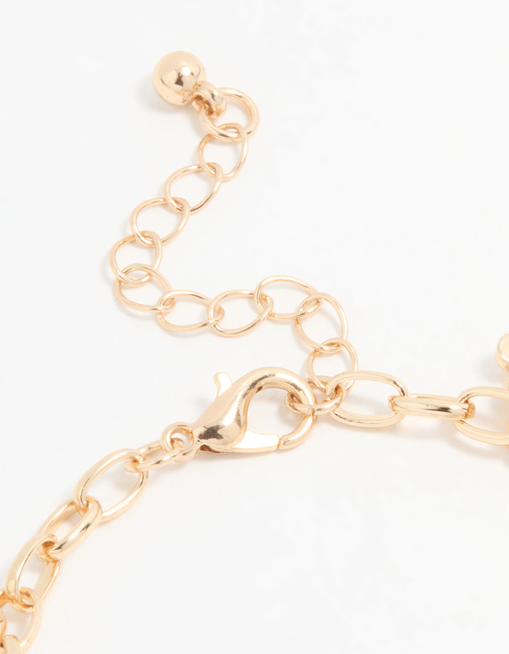 Kids Gold Strawberry & Cloud Charm Bracelet
