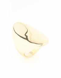Gold Plated Large Oval Ring - link has visual effect only