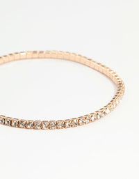 Gold Pearl & Bow Stretch Bracelets 5-Pack - link has visual effect only
