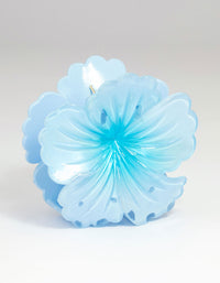 Blue Ombre Hibiscus Hair Claw Clip - link has visual effect only