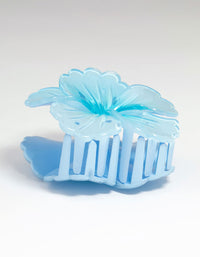 Blue Ombre Hibiscus Hair Claw Clip - link has visual effect only