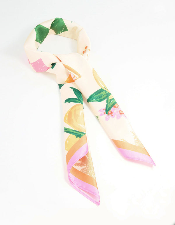 Vacation Print Fabric Scarf
