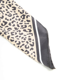 Leopard Print Fabric Border Scarf - link has visual effect only