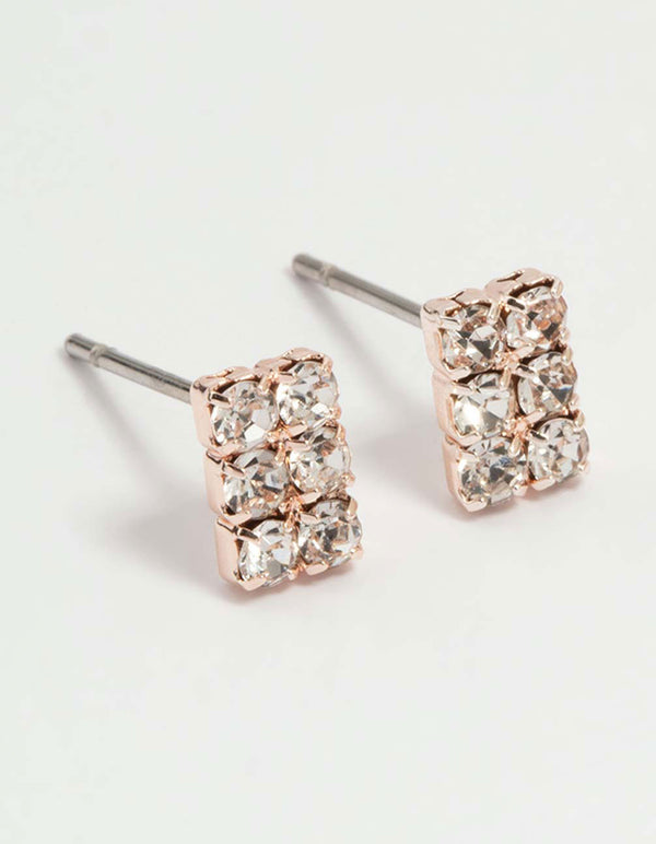 Rose Gold Cupchain & Stud Earrings 2-Pack