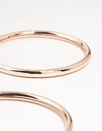 Rose Gold Smooth Bangles 3-Pack - link has visual effect only