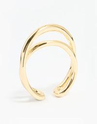 Gold Plated Open Band Ring - link has visual effect only