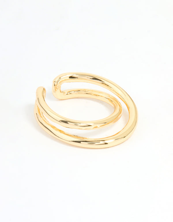 Gold Plated Open Band Ring