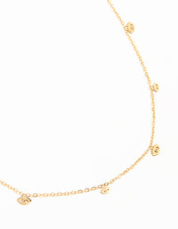 Waterproof Gold Plated Stainless Steel Evil Eye Charms Necklace - link has visual effect only
