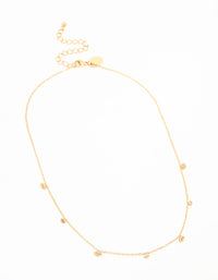 Waterproof Gold Plated Stainless Steel Evil Eye Charms Necklace - link has visual effect only