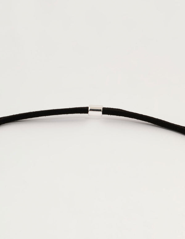 Silver Cord Pendant Necklace