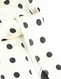 Polka Dot Print Fabric Scarf - link has visual effect only