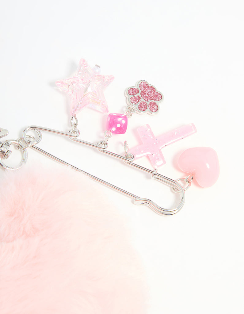 Loop Key Rings Pink Rope Pink Heart Rope Keychain - Lovisa