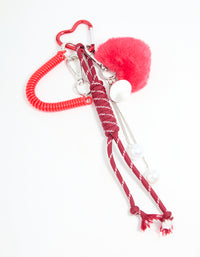 Red Rope & Heart Keychain - link has visual effect only