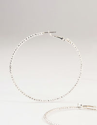Silver Diamante Hoop Earrings 3-Pack - link has visual effect only