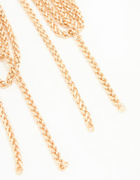 Gold Rope Drop Earrings - link has visual effect only