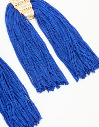 Gold Large Tassel Drop Earrings - link has visual effect only