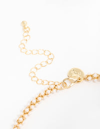 Gold Plated Pearl Fireball Bracelet - link has visual effect only