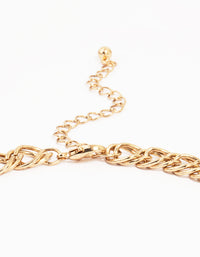 Antique Gold Black Metallic Cross Charm Necklace - link has visual effect only