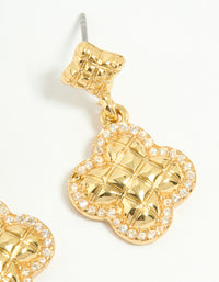 Gold Plated Petal Drop Earrings - link has visual effect only