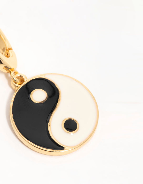 Gold  Yin Yang Charm