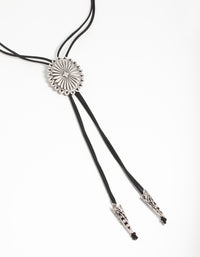 Antique Silver Cord Pendant Y-Necklace - link has visual effect only