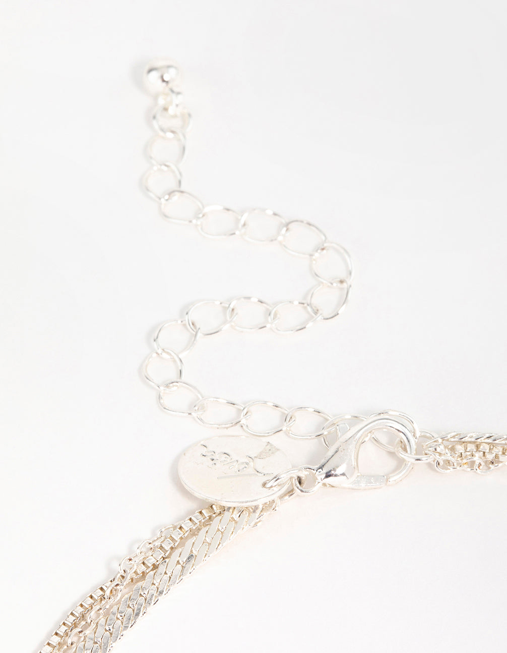 Silver Rondell Chain Layered Necklace