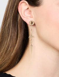 Gold Dagger Drop Earrings - link has visual effect only