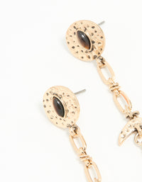 Gold Dagger Drop Earrings - link has visual effect only